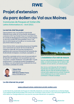 Lettre d'information n°1